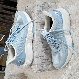 KURU Cloud Atom 2 Women's White & Blue Athletic Walking Shoes Plantar Fascitis